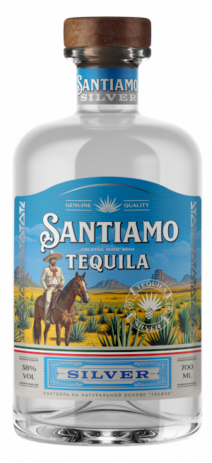 Santiamo Silver made with Tequila