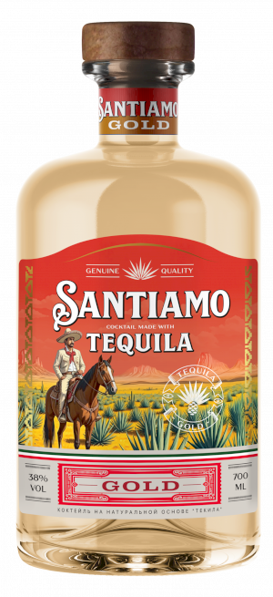 Santiamo Gold made with Tequila